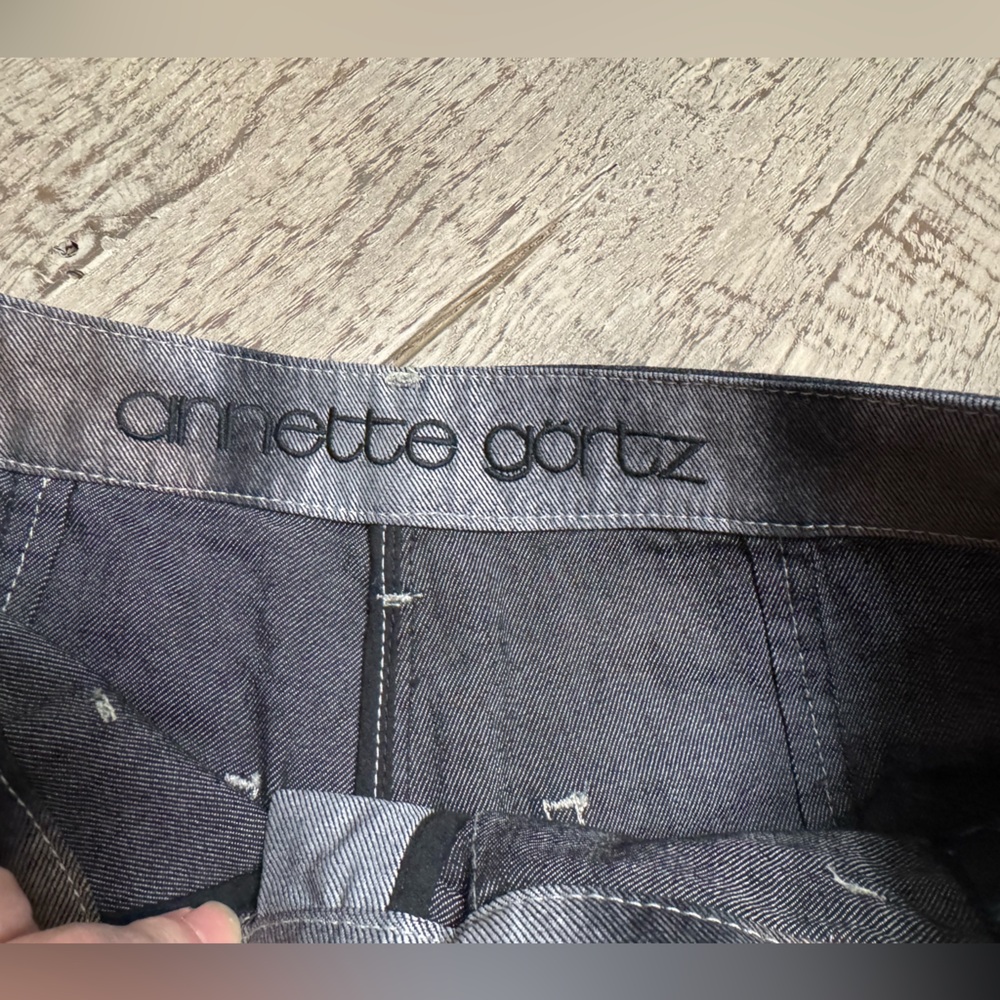 Annette Gortz Metallic denim jean sz 34 (4) - Picture 4 of 12